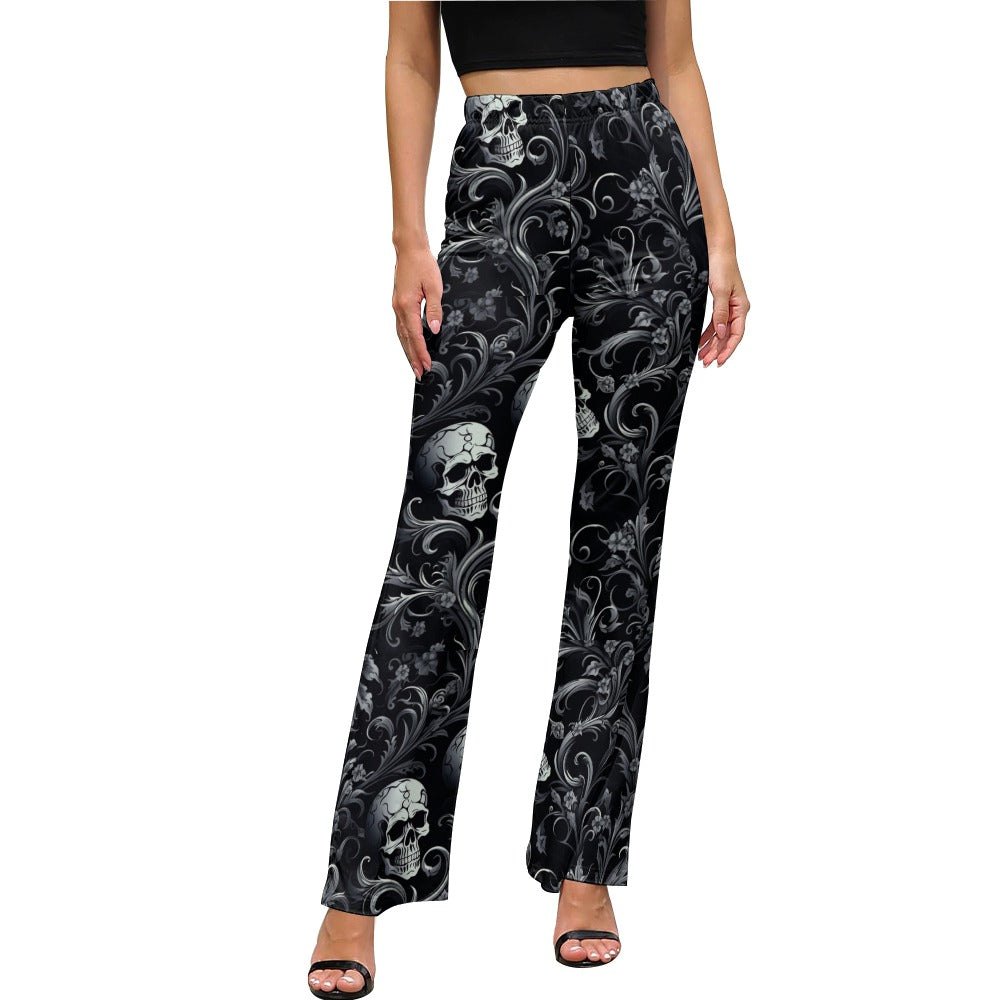 Dark Skulls Flared Pants