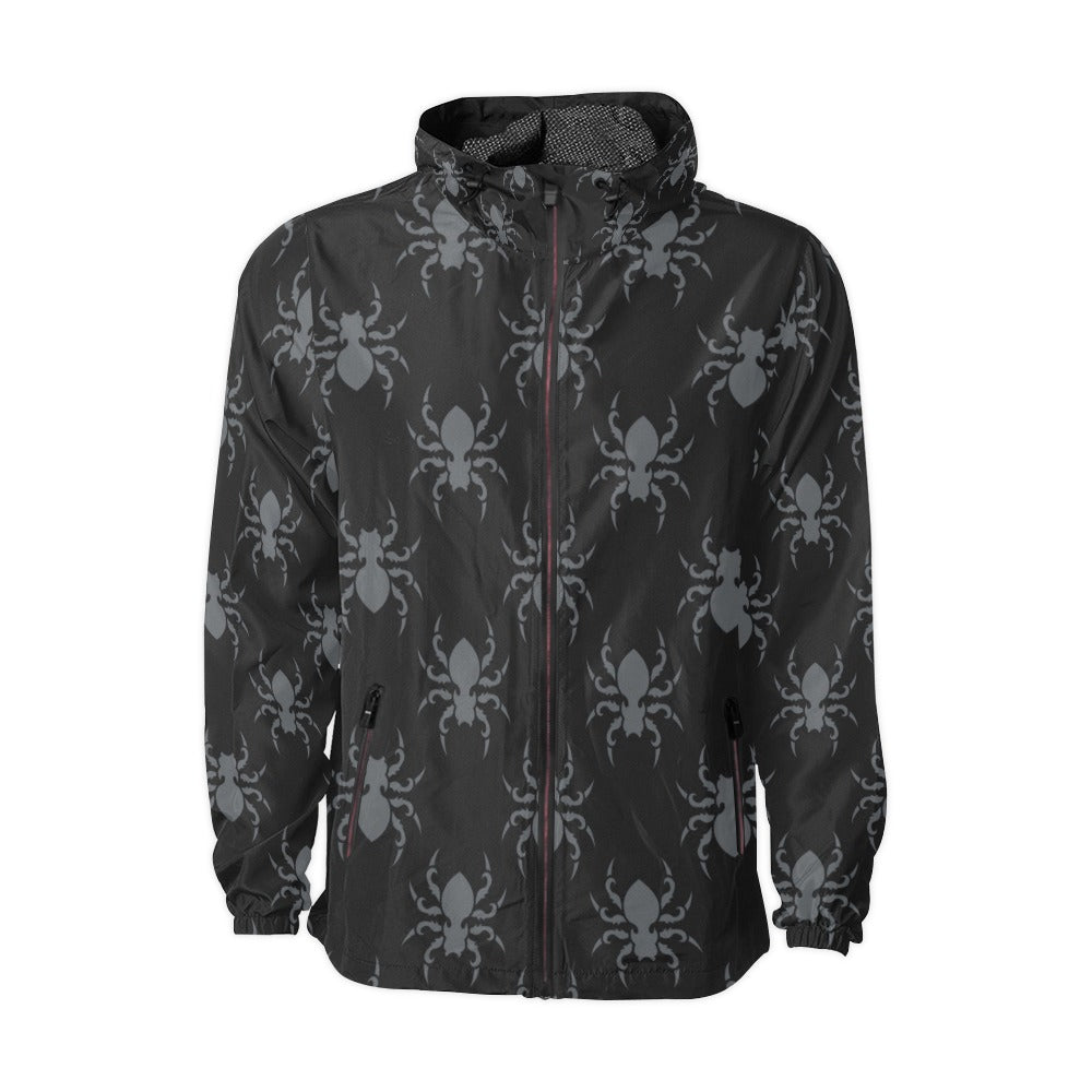 Gothic Spiders Hooded Windbreaker