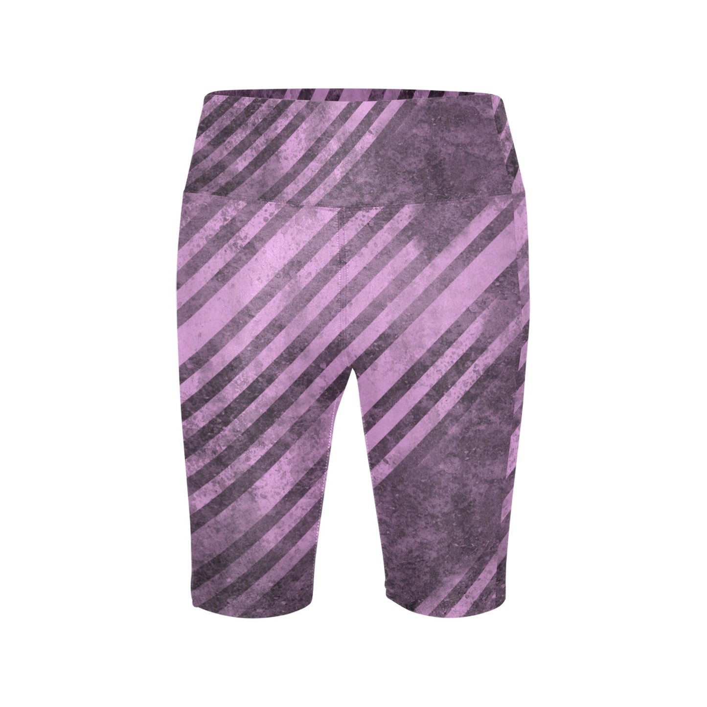 Fading Purple Stripes Workout Half Tights