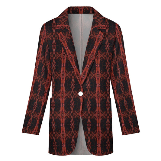 Red And Black Designer Casual Suit Jacket