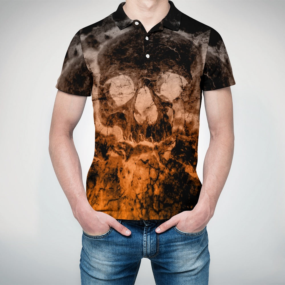 Smokey Skull Polo Shirt