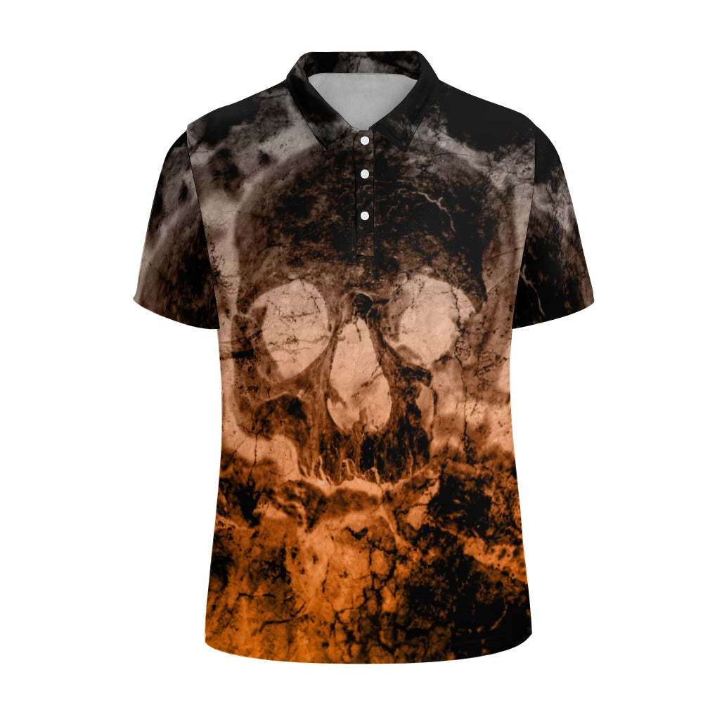 Smokey Skull Polo Shirt