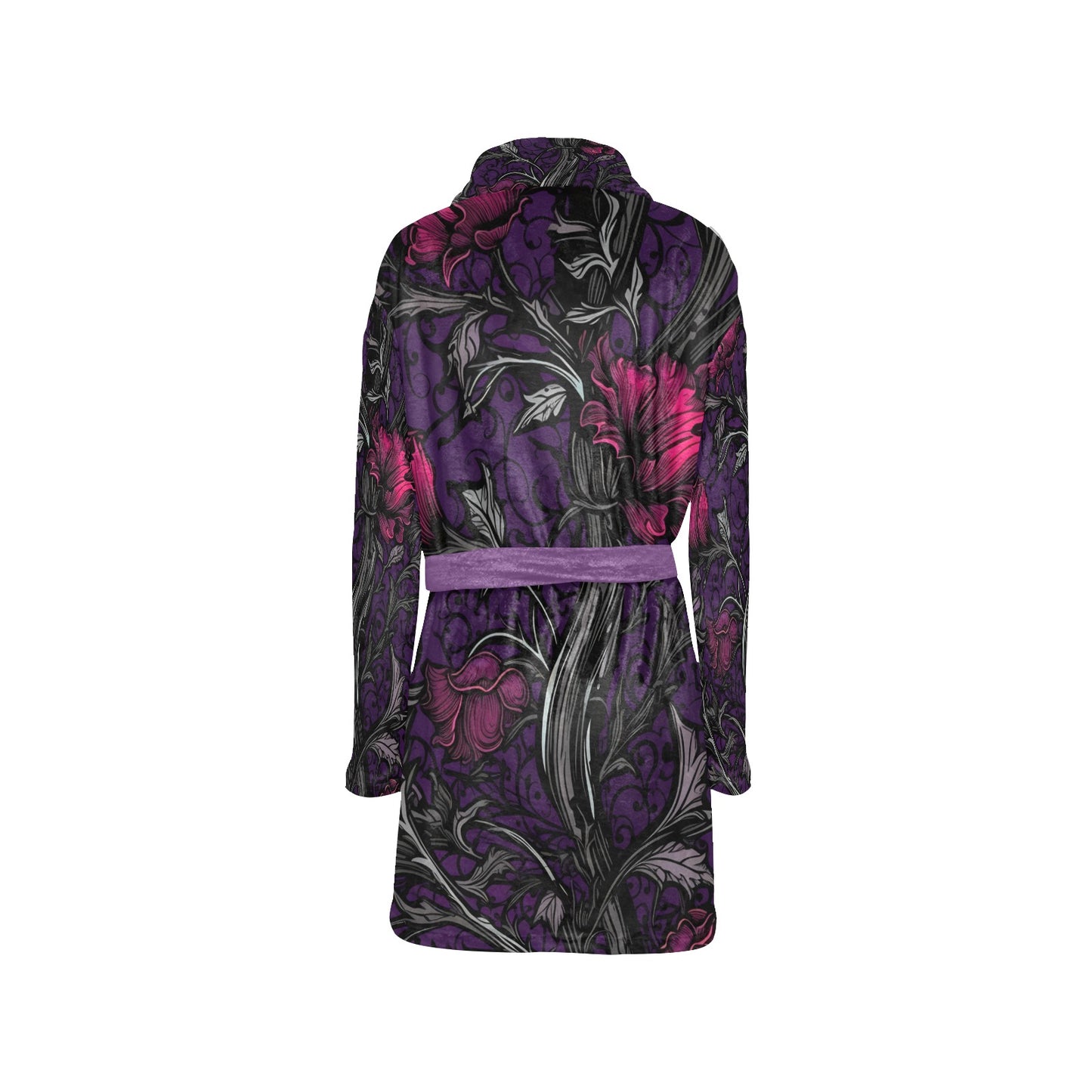 Gothic Rose And Vine Night Robe – Grim Haven Clothing