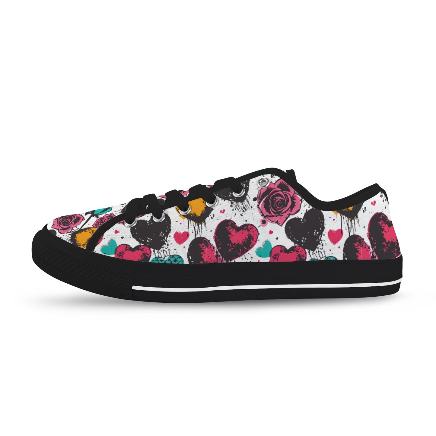 Rebel Hearts Low Top Women's Shoes