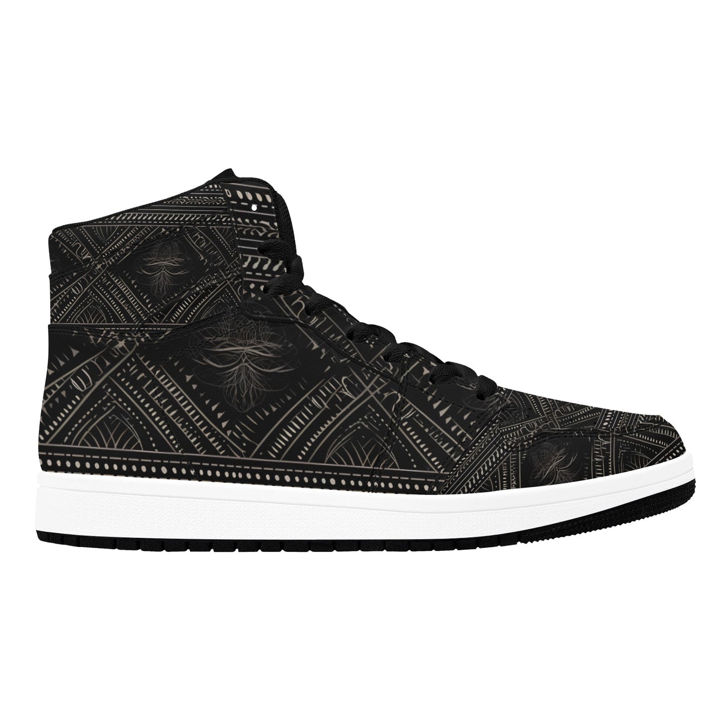 Gothic Design Men's High Top Sneakers