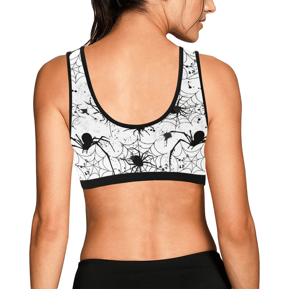 Spider And Webs Sports Bra