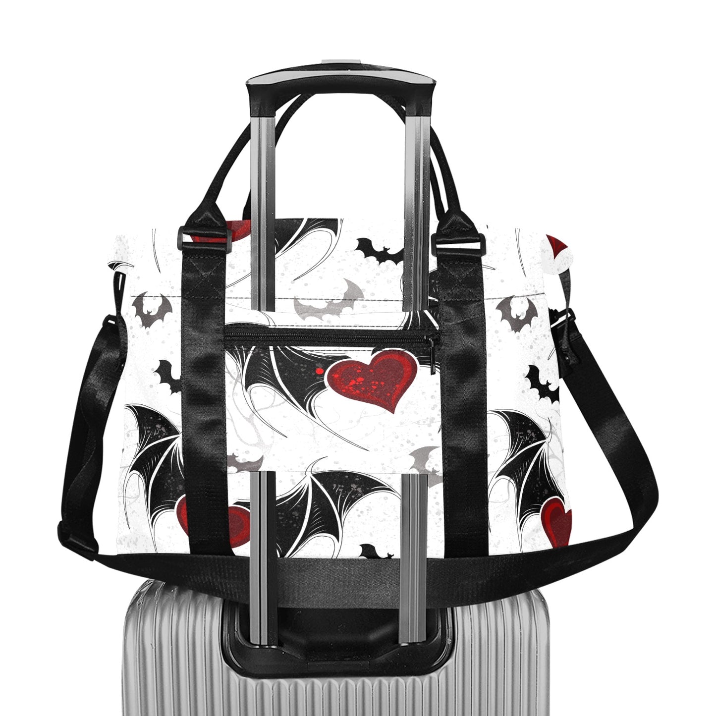 Hearts And Bats Large Capacity Duffle Bag