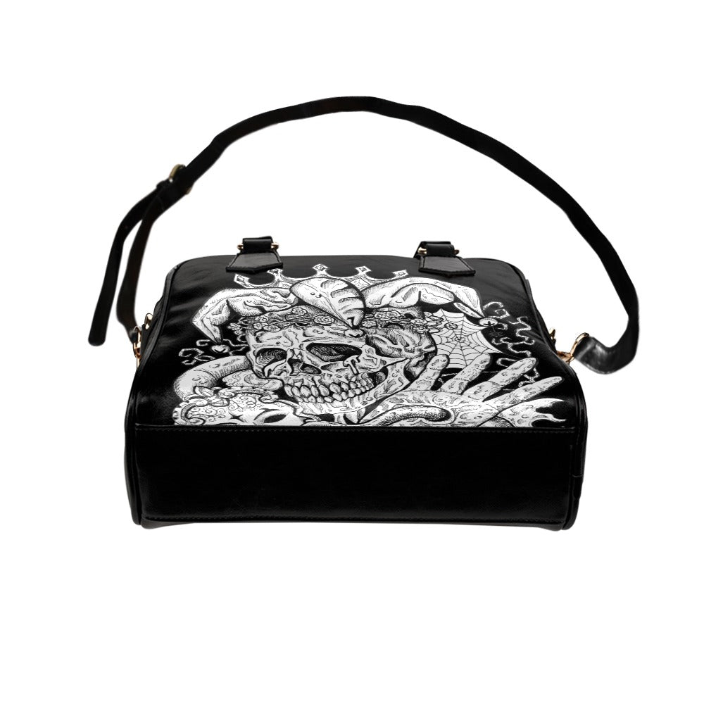 Jester Skull Shoulder Handbag