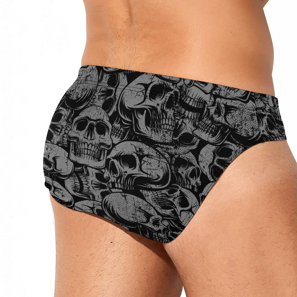 Silver Skulls Men's Swimming Trunks