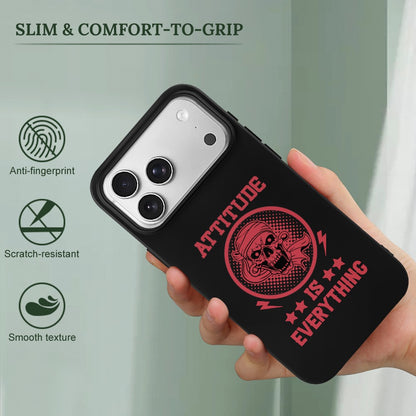 Attitude Is Everything Skull Apple iPhone 17 Series TPU Phone Case