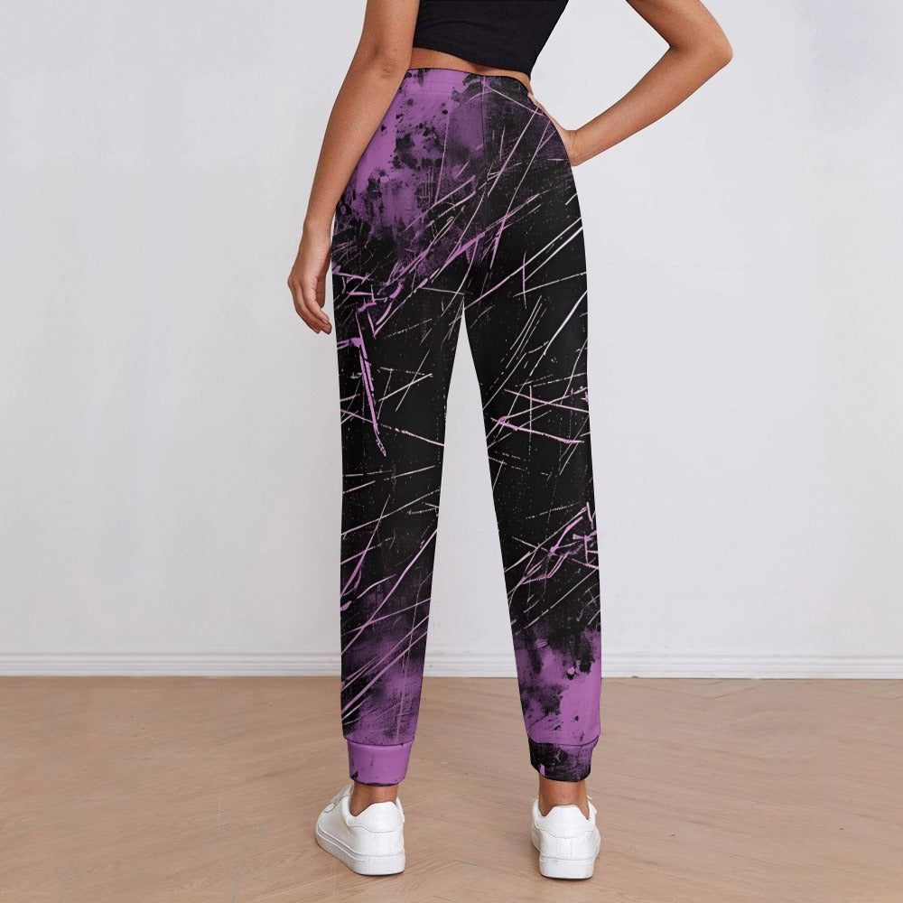 Purple And Black Sweatpants