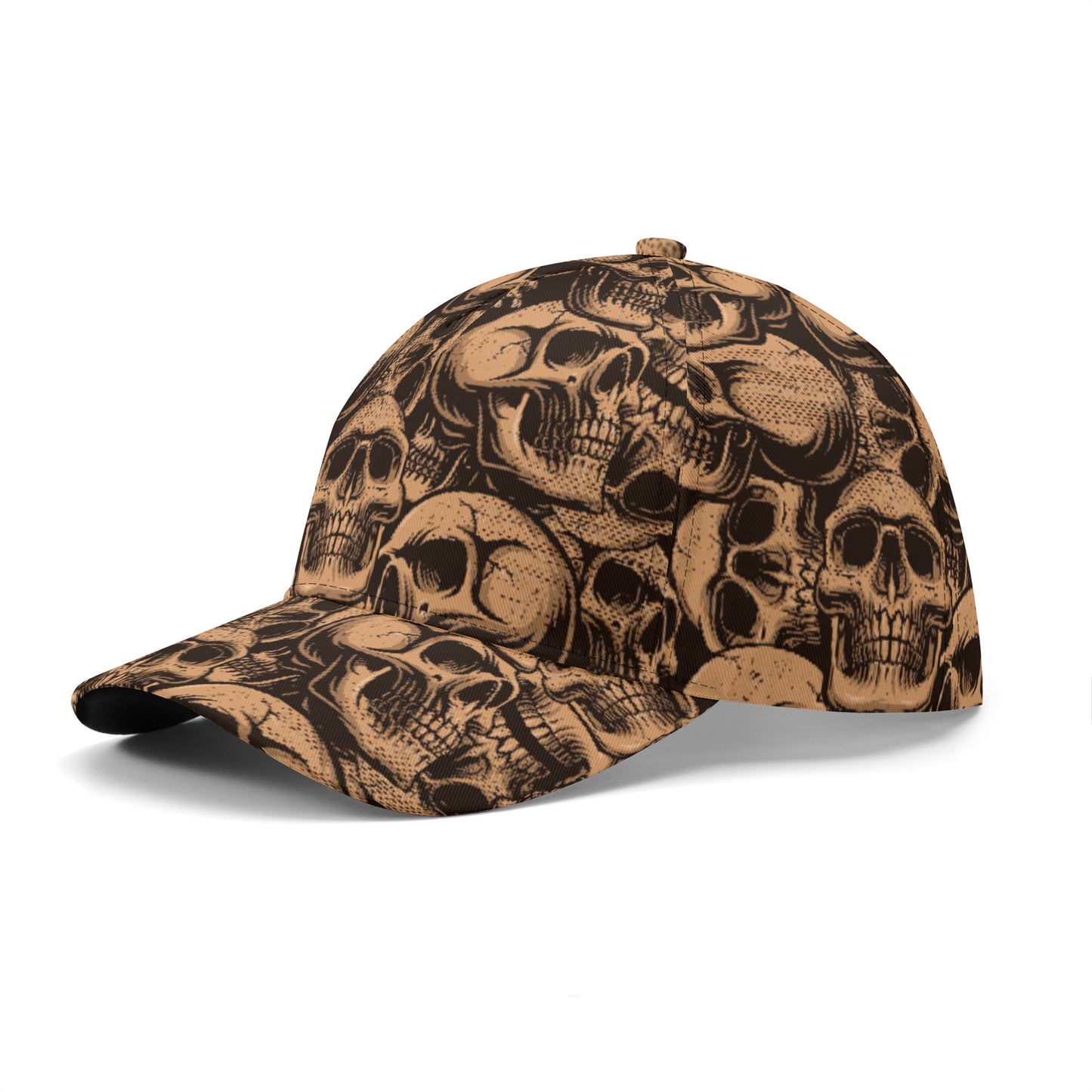 Bronze Skull Baseball Caps
