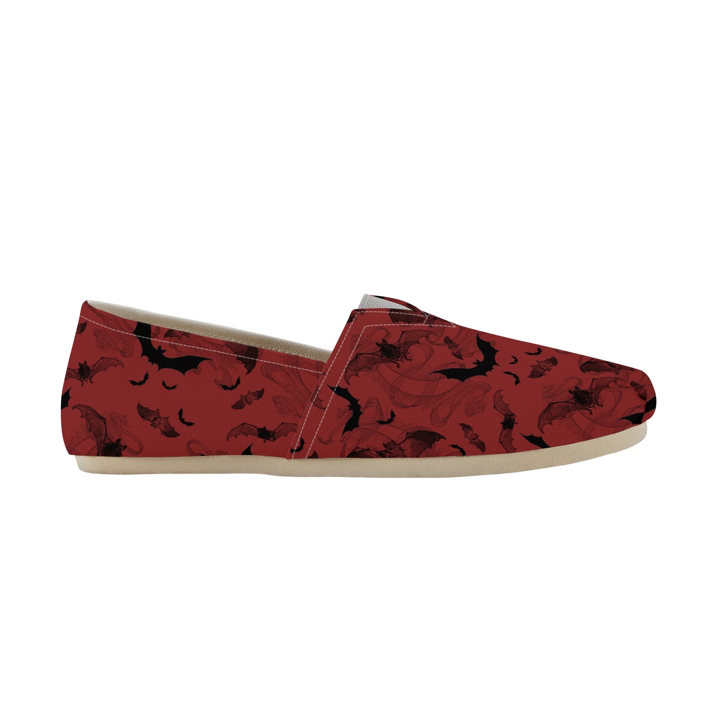 Bats Design Red Casual Shoes