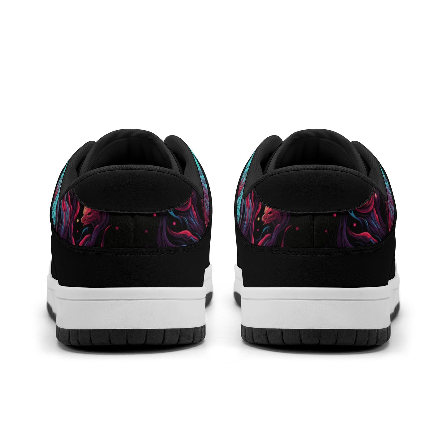 Watching Skull Dunk Low Top Leather Sneakers