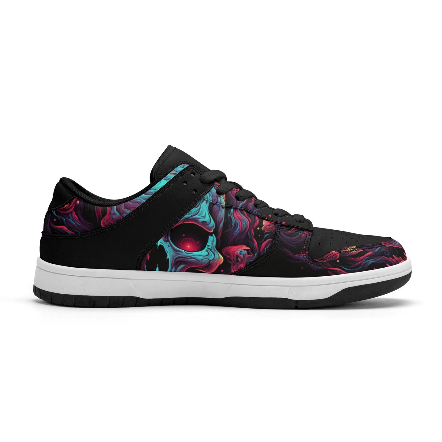 Watching Skull Dunk Low Top Leather Sneakers