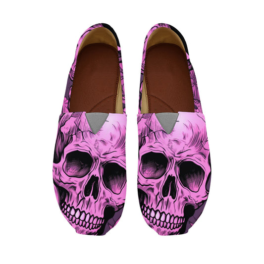 Pink Skull Casual Shoes