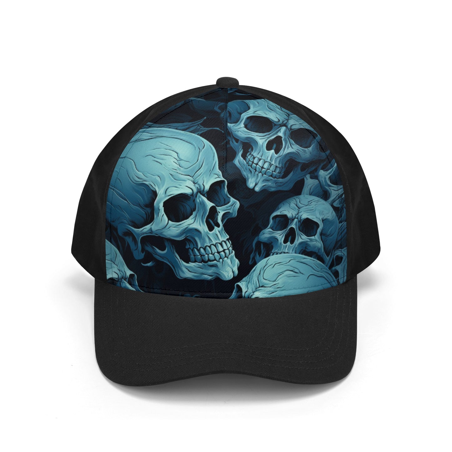 Blue Skull Casual Baseball Caps