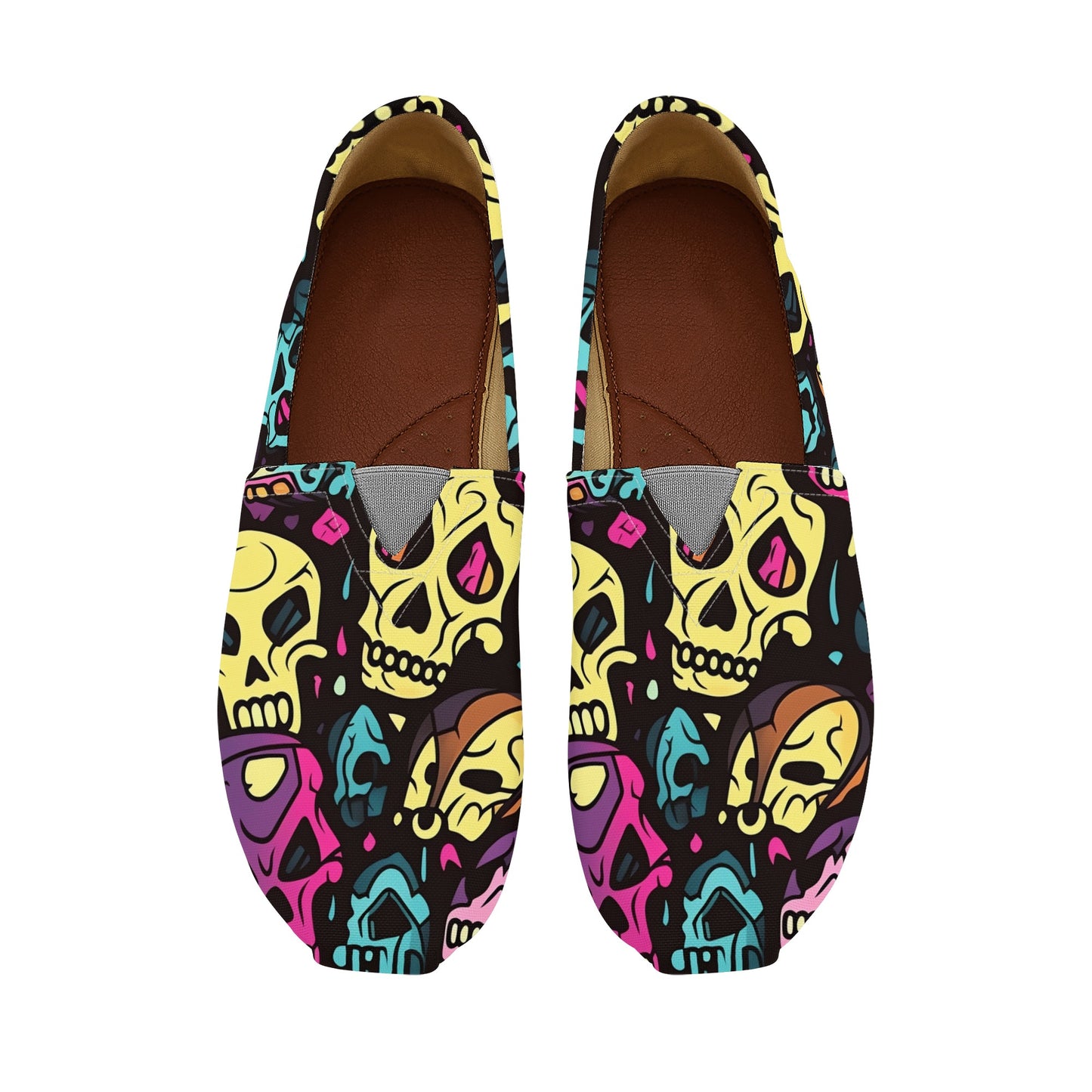 Colorful Skulls Casual Shoes