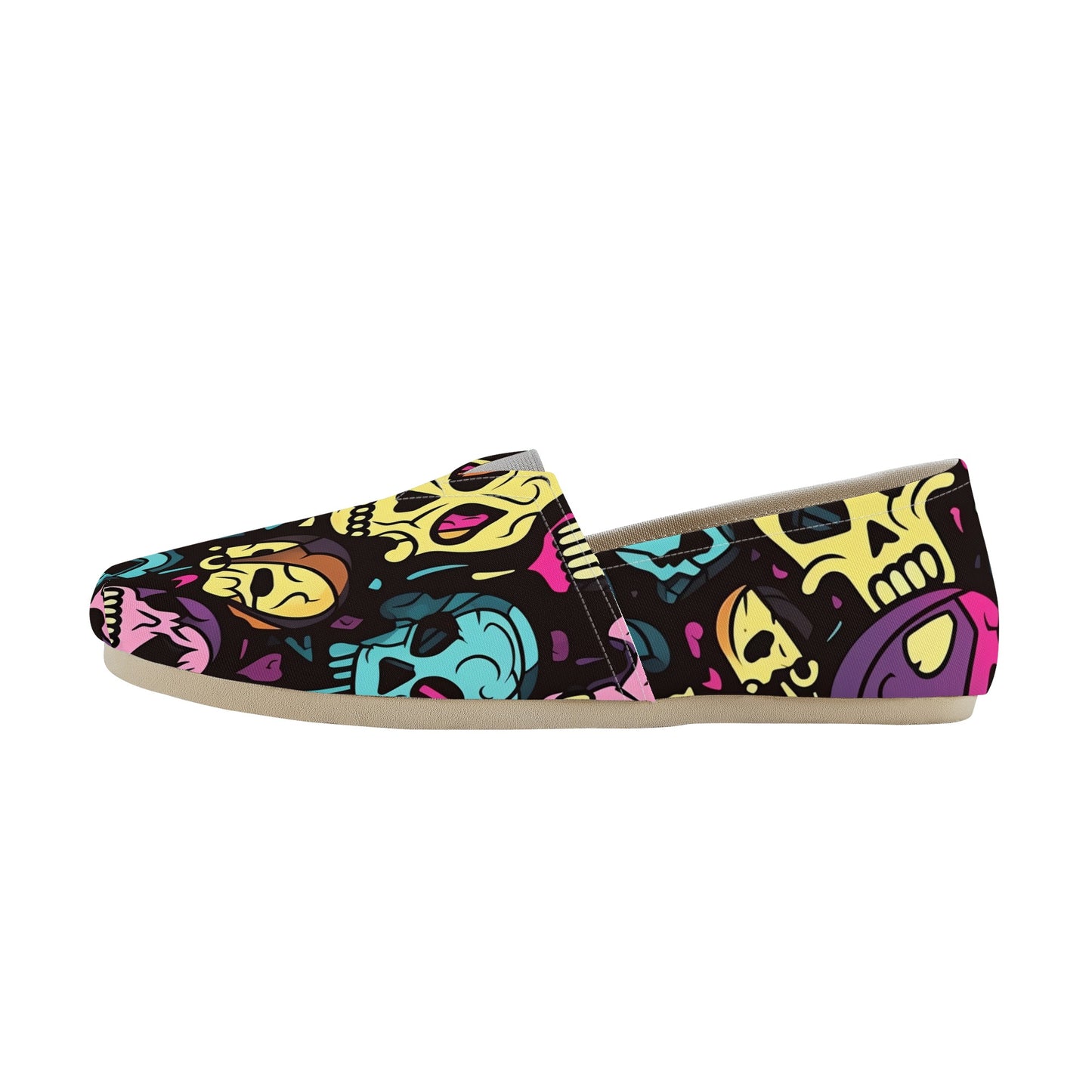 Colorful Skulls Casual Shoes