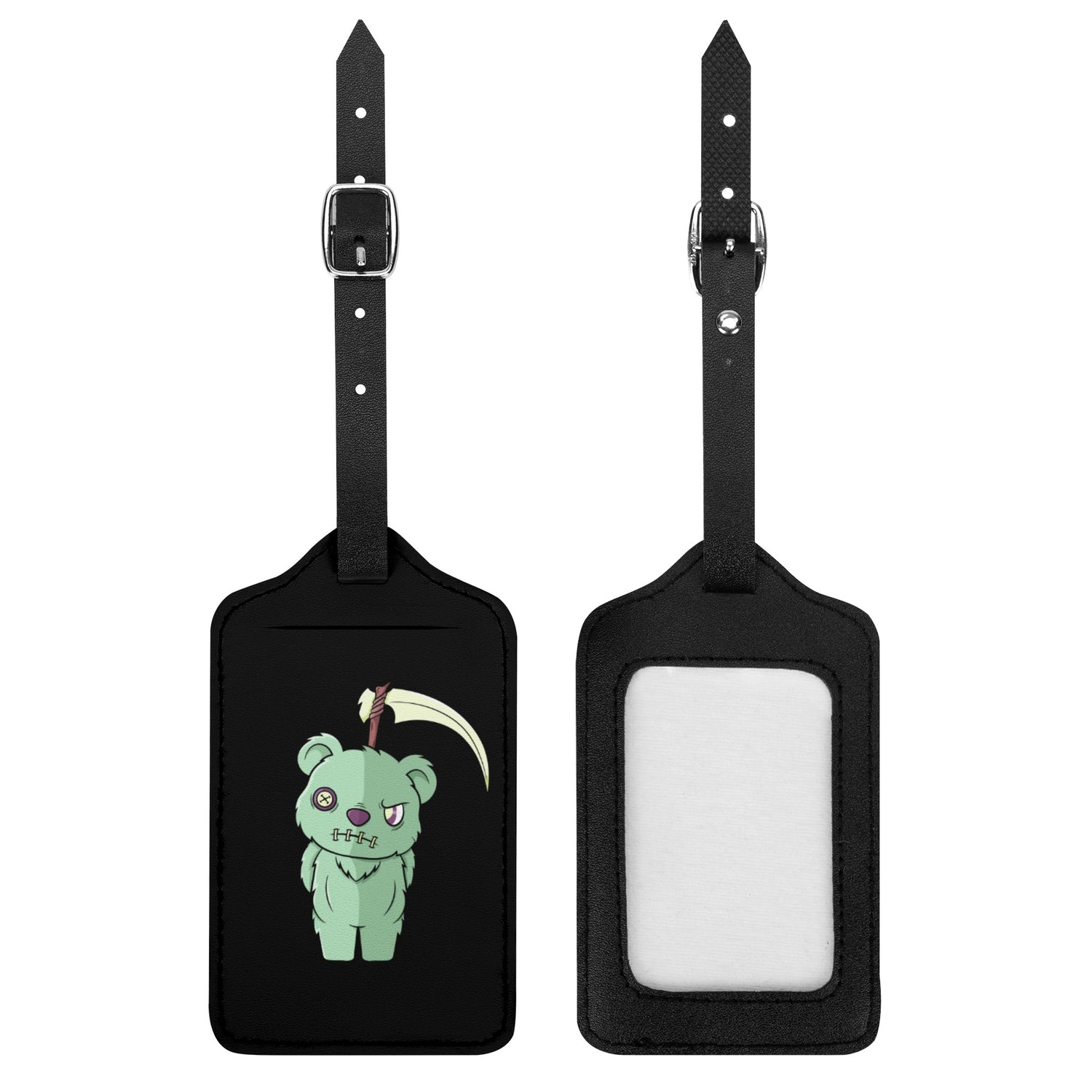 Grim Reaper Bear Luggage Tag