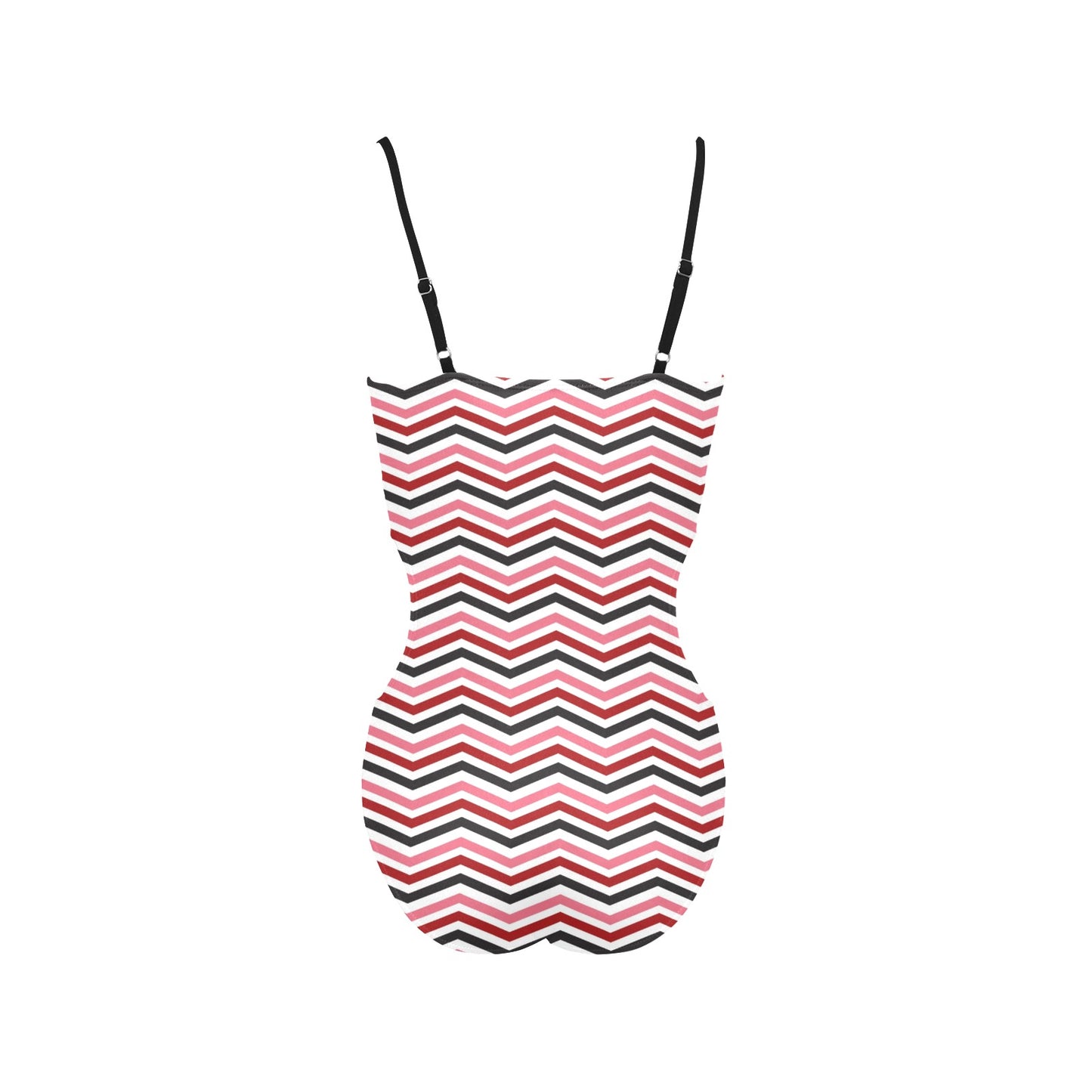 Vintage Design Spaghetti Strap Cut Out Sides Swimsuit