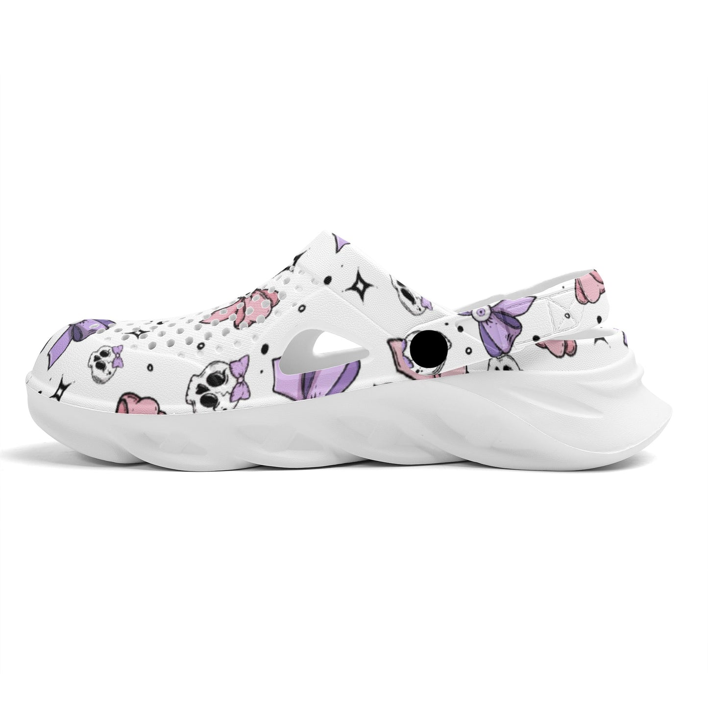 Skulls And Bows Hollow Out Clogs