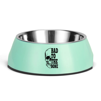 Bad To The Bone Pet Food Bowl