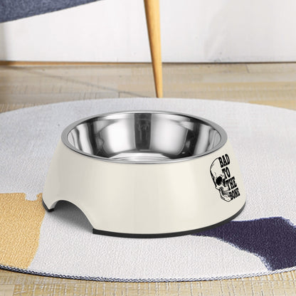 Bad To The Bone Pet Food Bowl