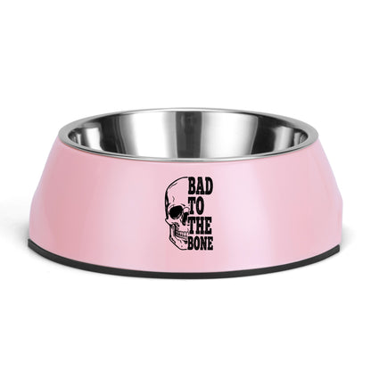 Bad To The Bone Pet Food Bowl