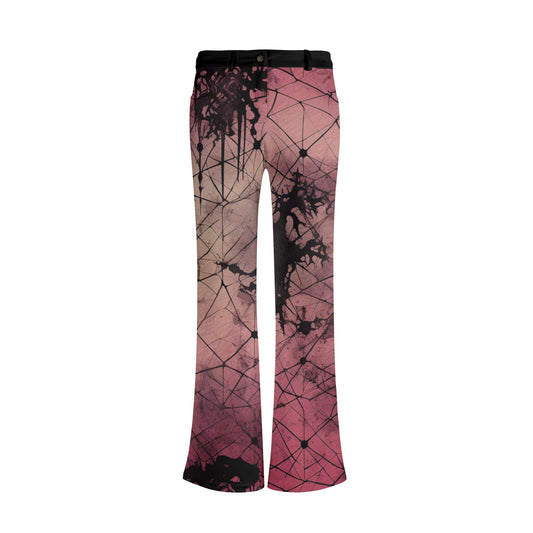 Pink Gothic Flare Pants