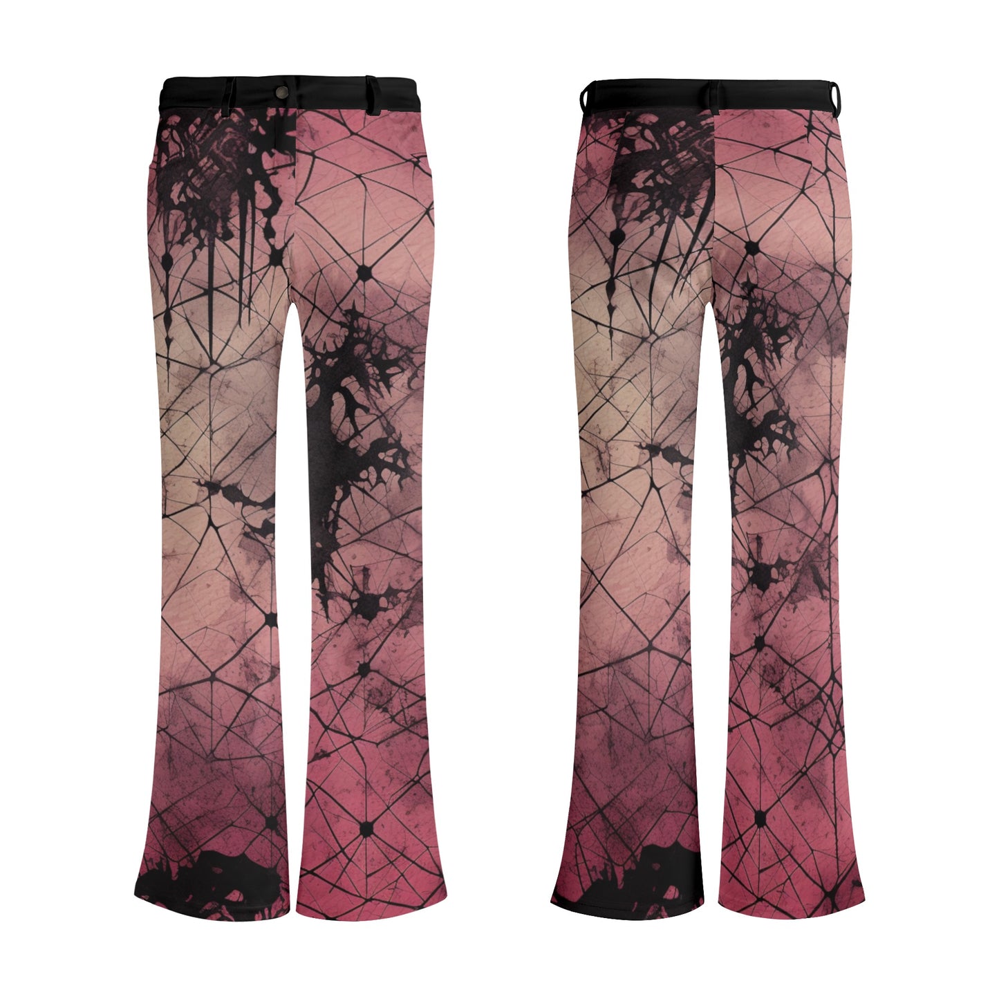 Pink Gothic Flare Pants