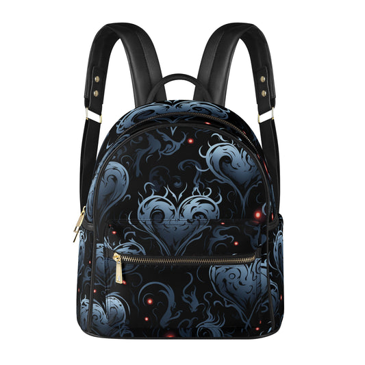 Gothic Blue Heart Casual Backpack