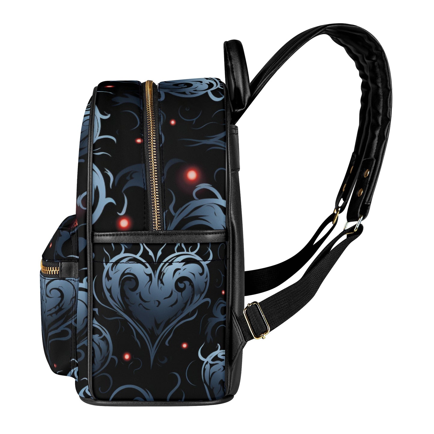 Gothic Blue Heart Casual Backpack