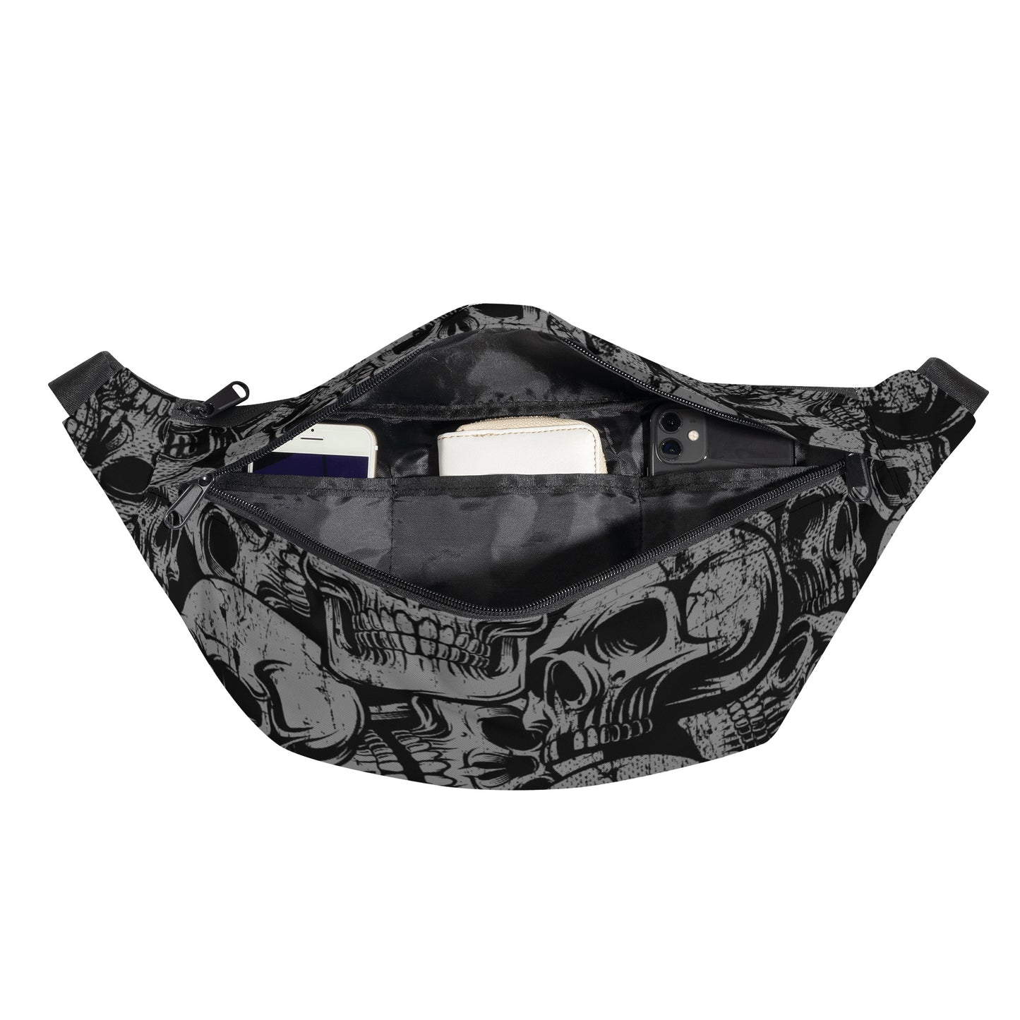 Silver Skull Belt Bag