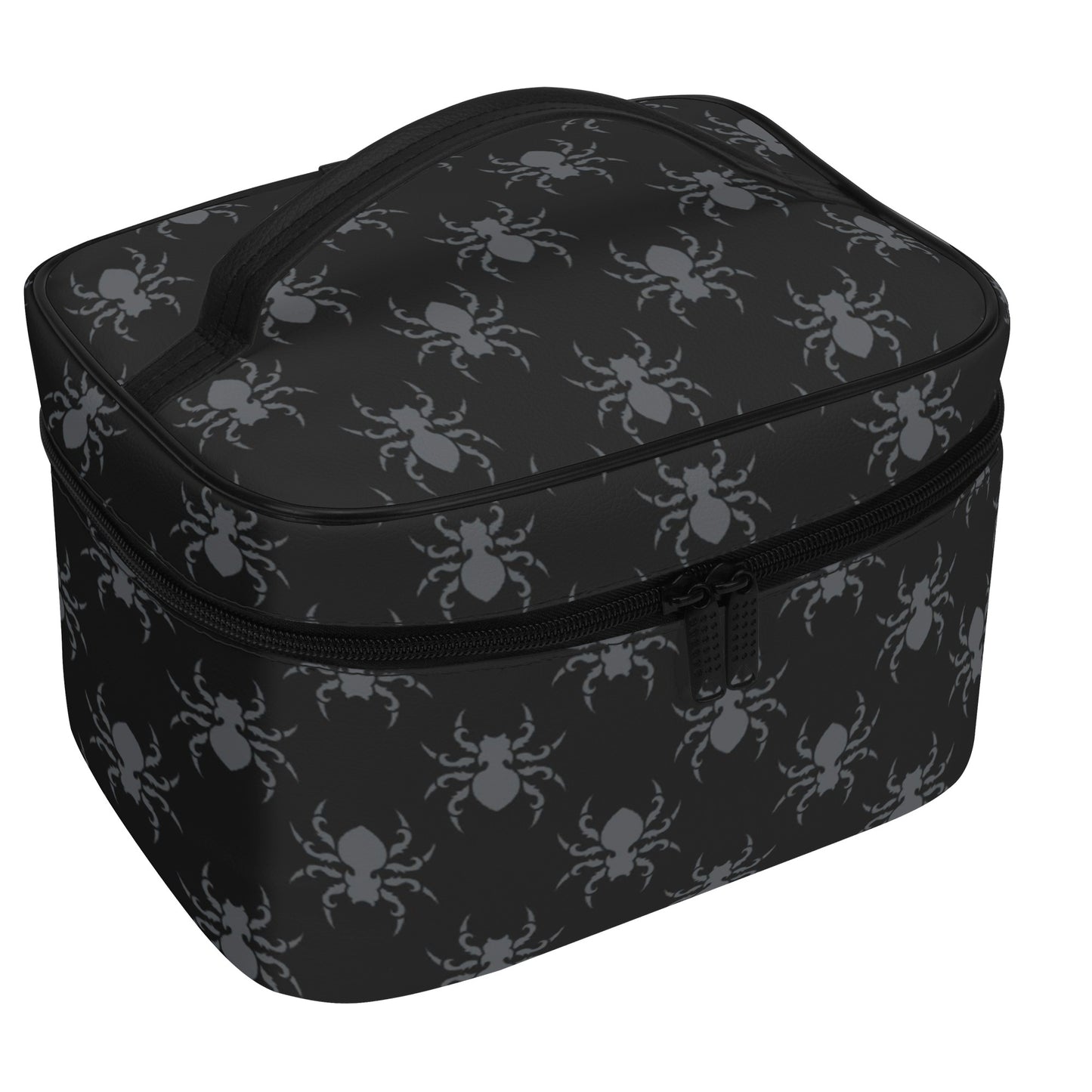 Gothic Spiders Leather Cosmetic Bag