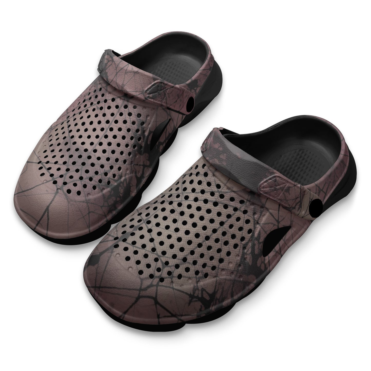 Gothic Pink Hollow Out Clogs