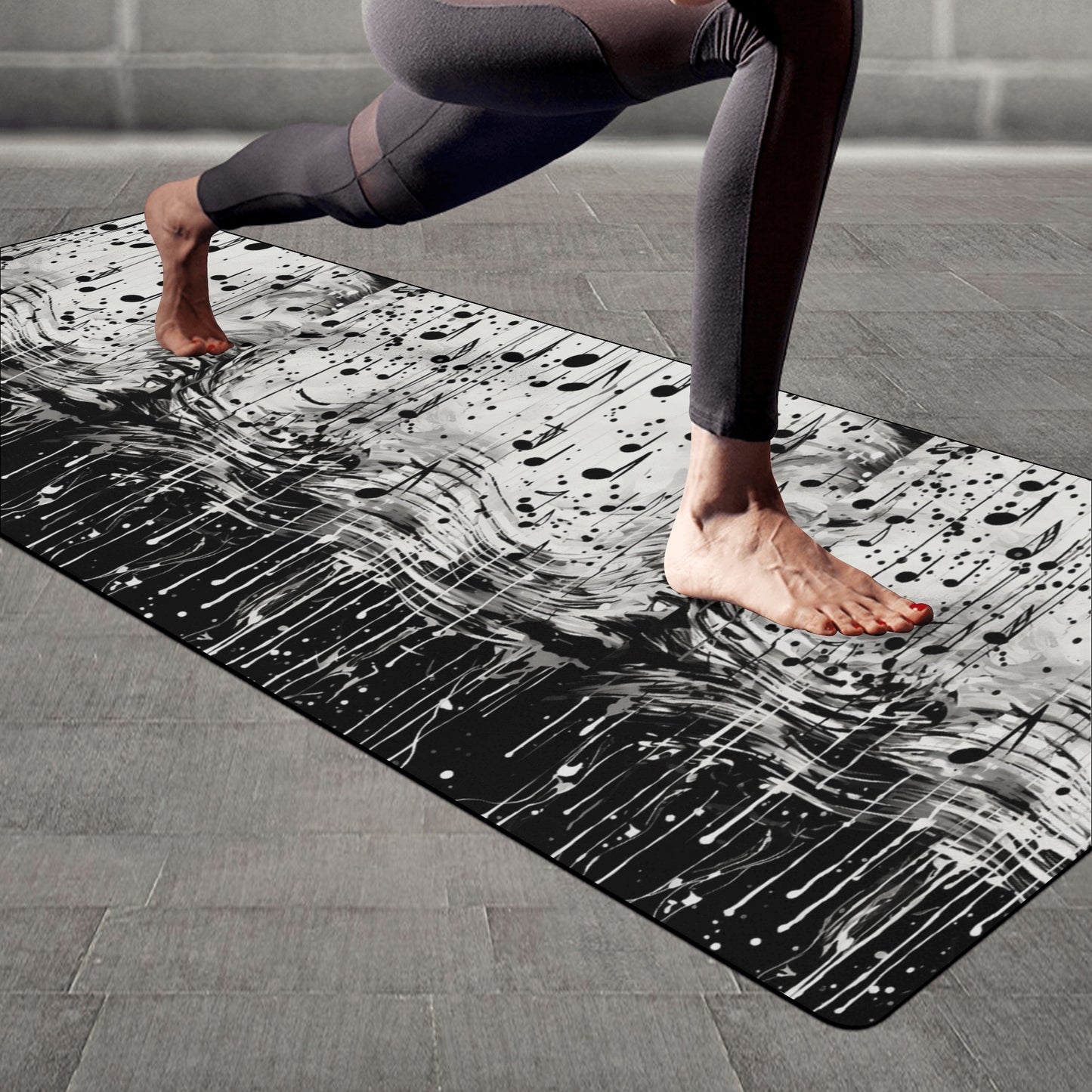 Music Notes Yoga Mat