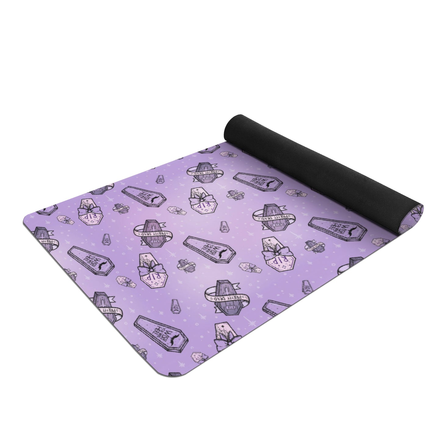 Purple Coffins Yoga Mat