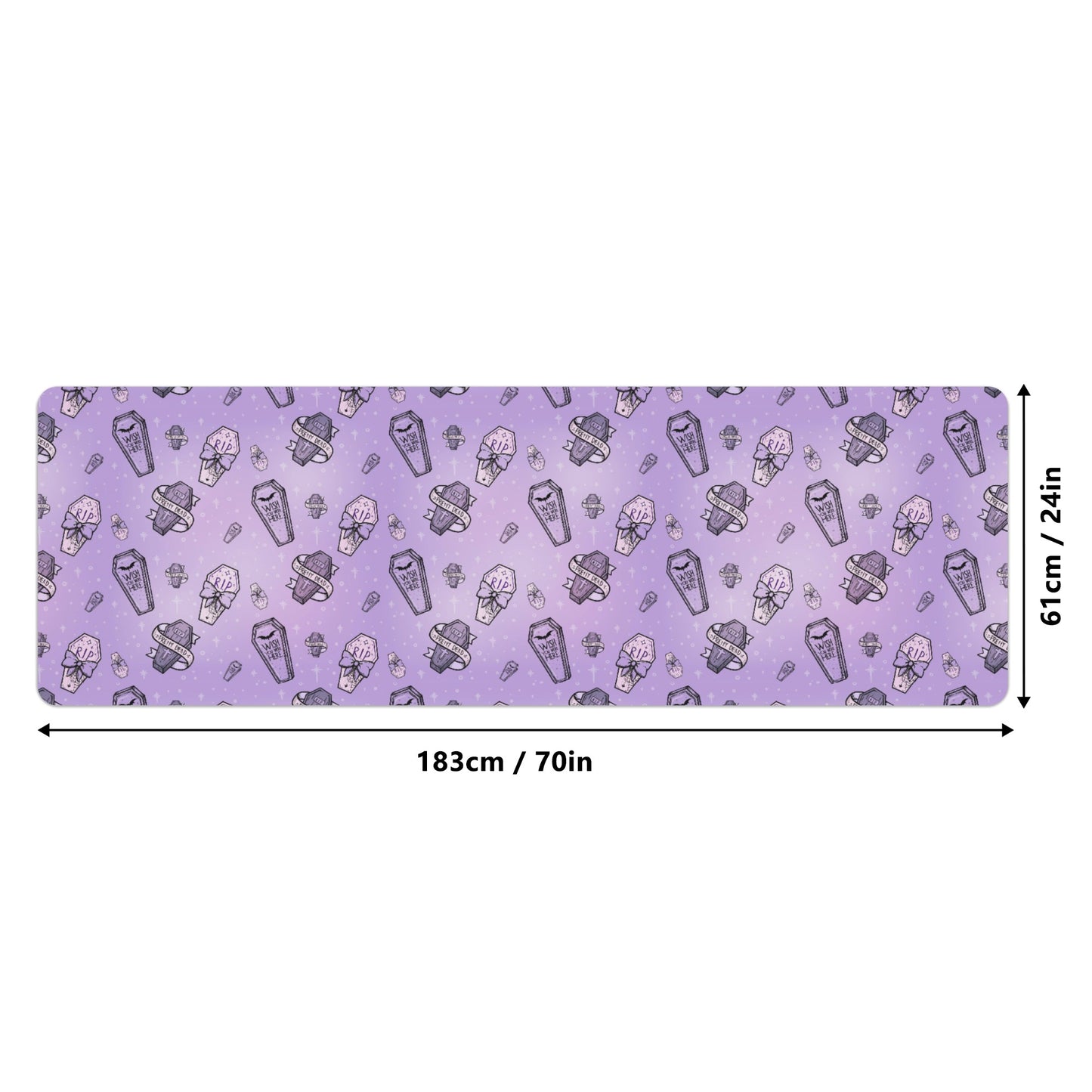 Purple Coffins Yoga Mat