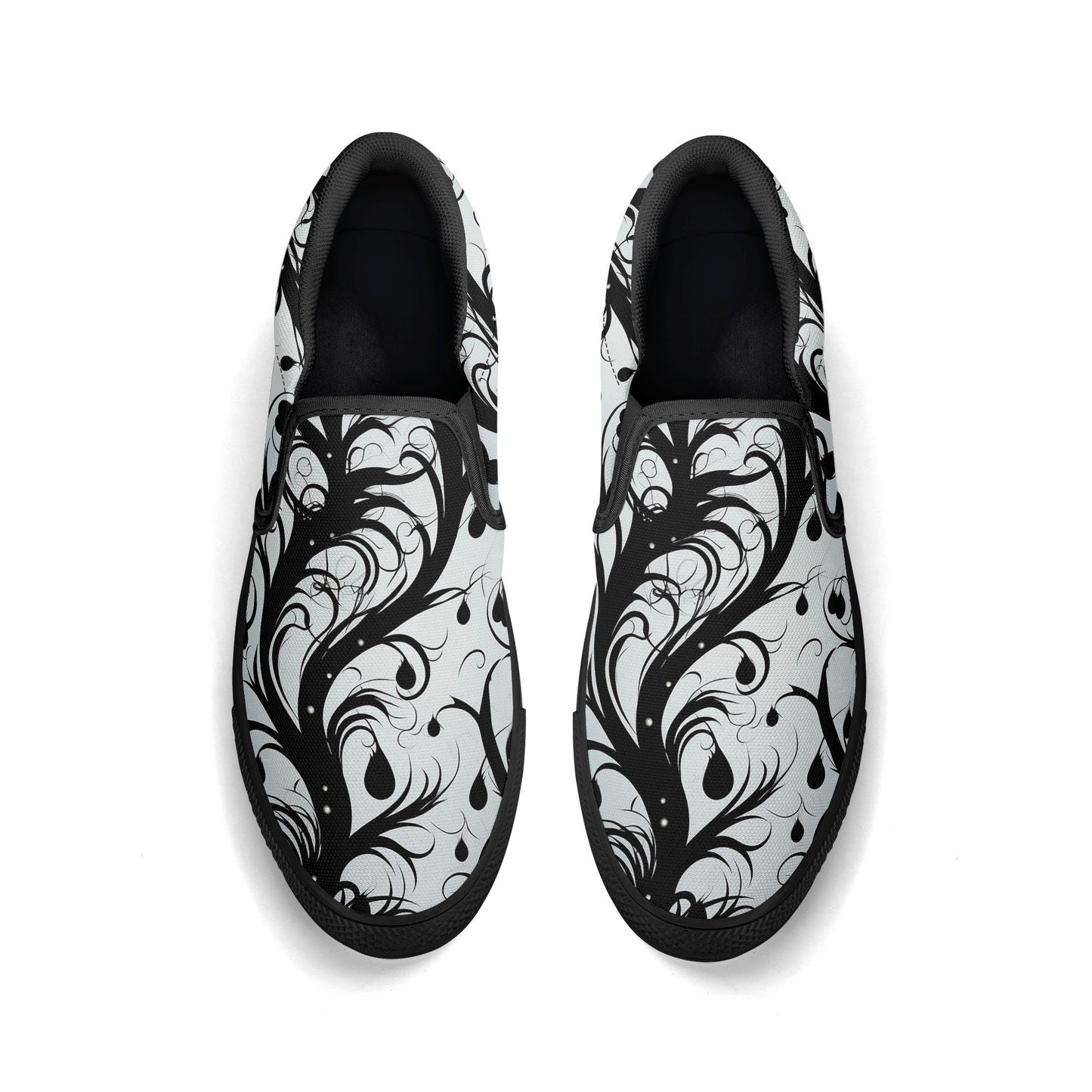 Goth Vines Of Darkness Slip On Shoes