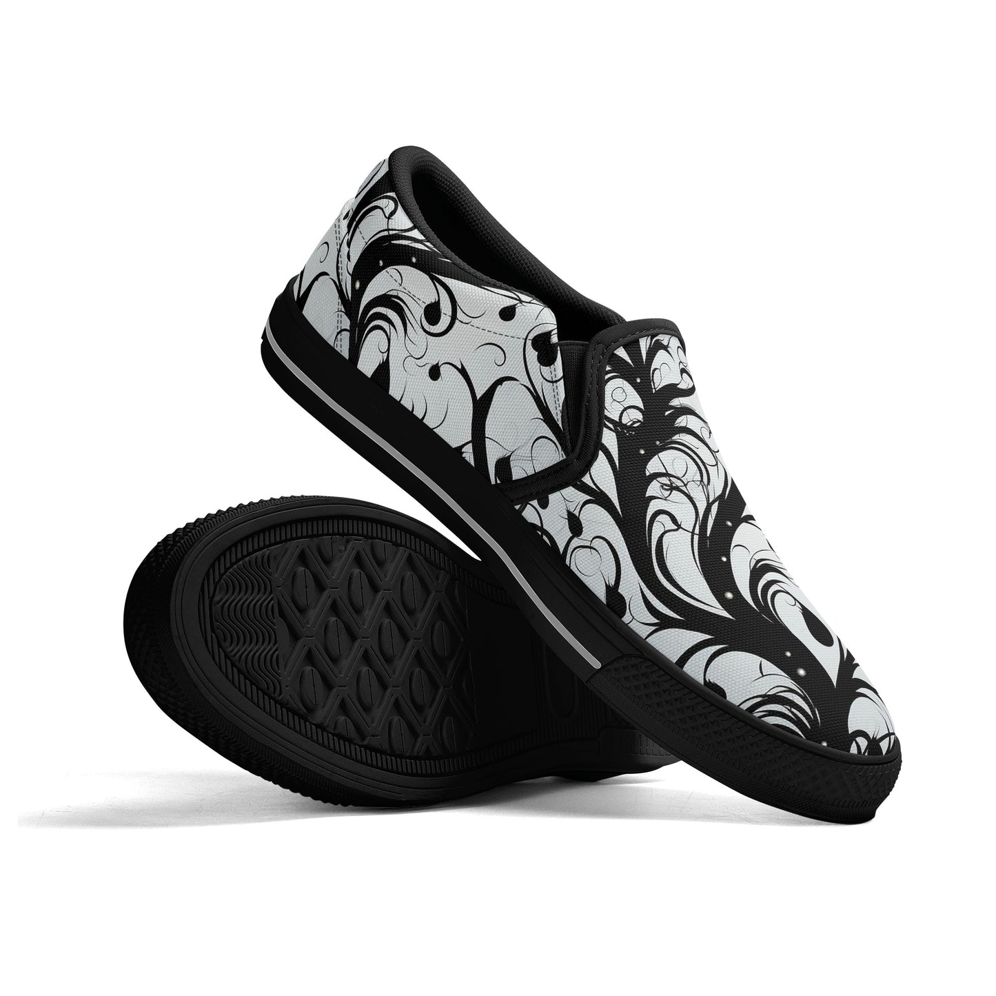 Goth Vines Of Darkness Slip On Shoes