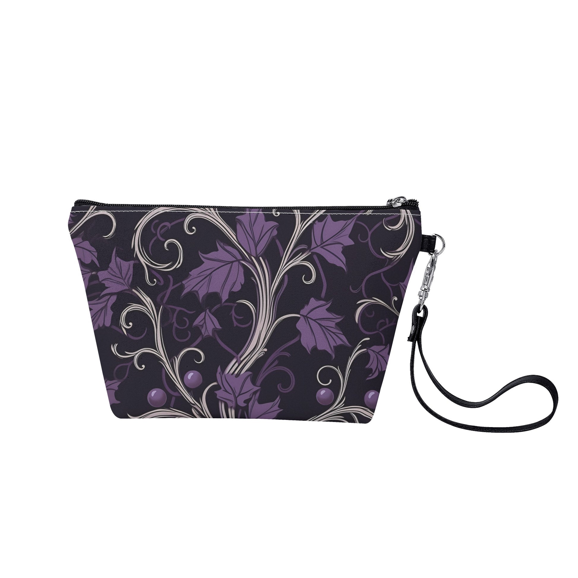 Gothic Purple Forest Zipper Make Up Bag