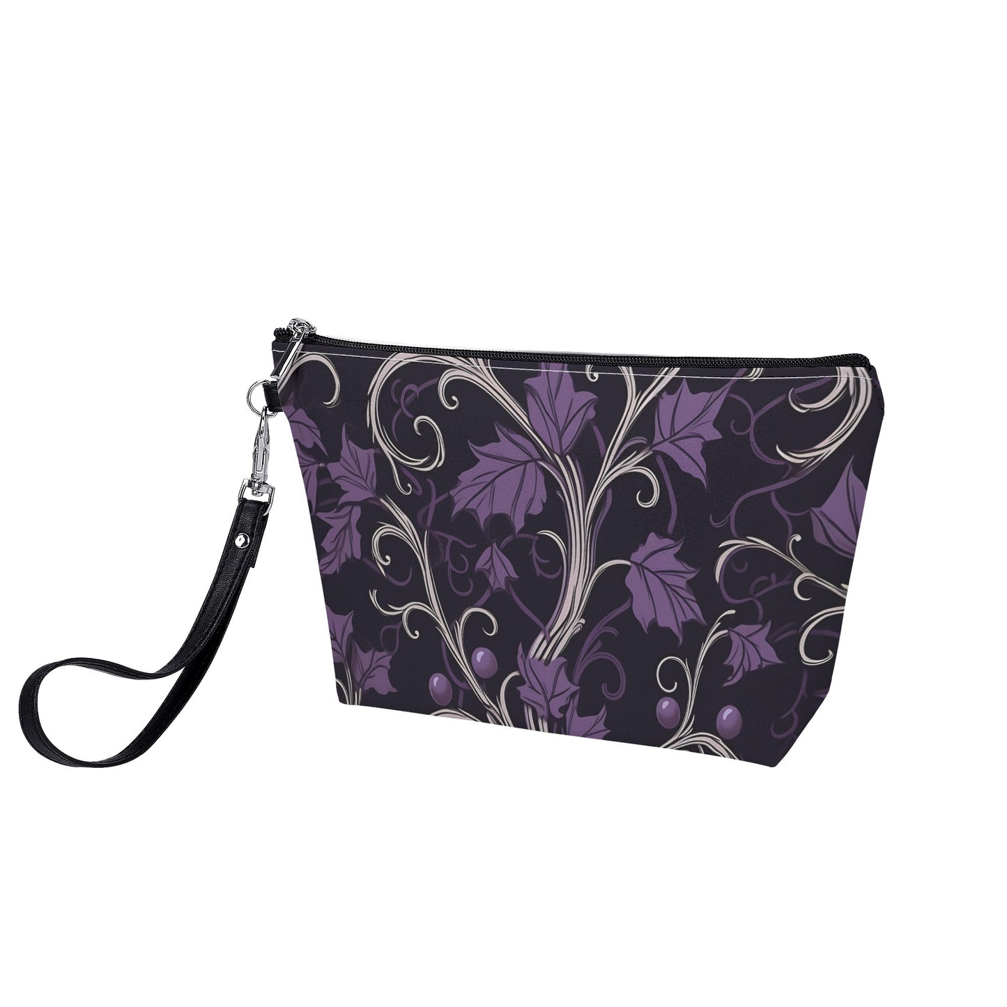 Gothic Purple Forest Zipper Make Up Bag