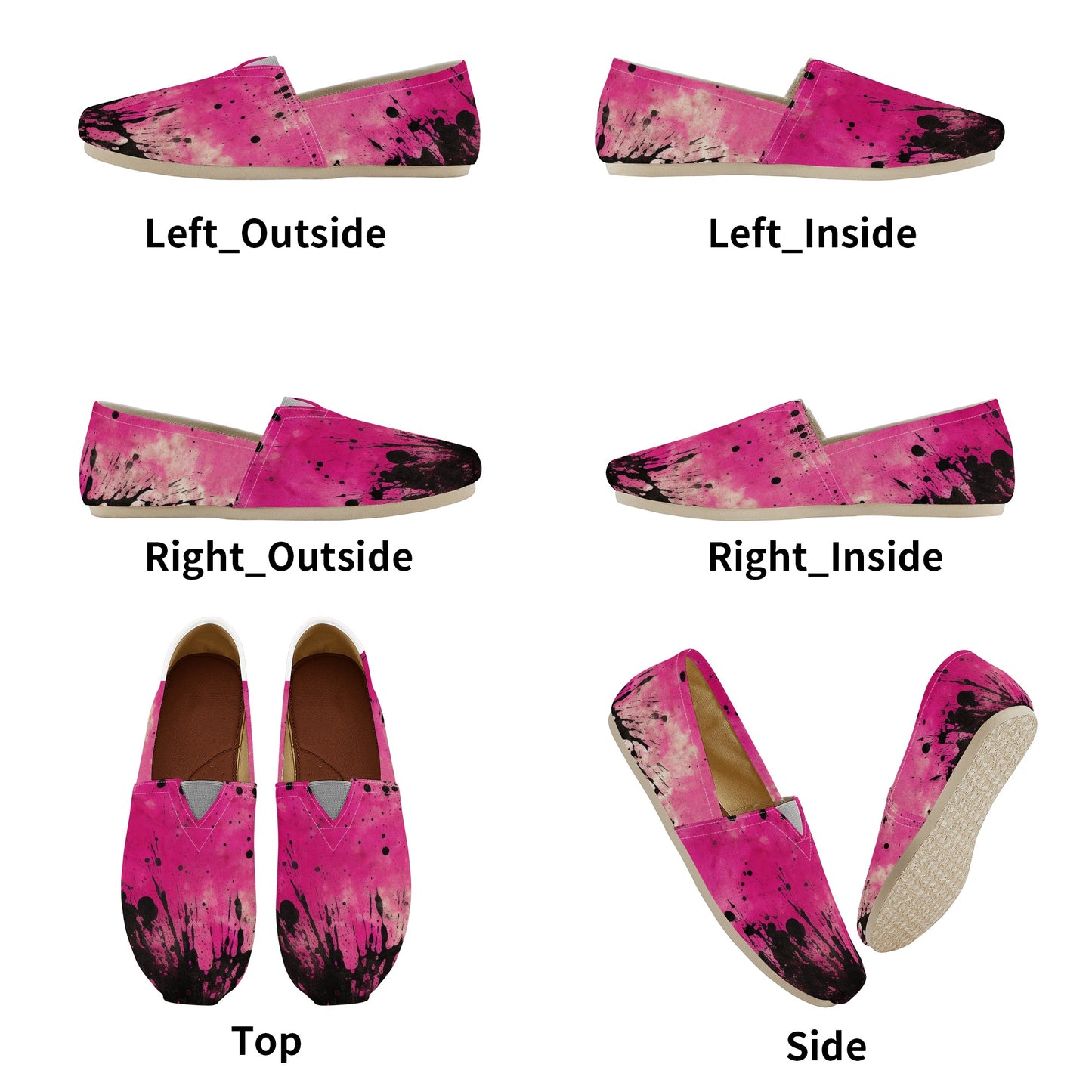 Gothic Pink Casual Shoes