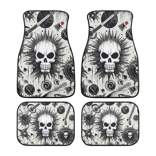 Punk Skull Car Floor Mats (Set of 4)