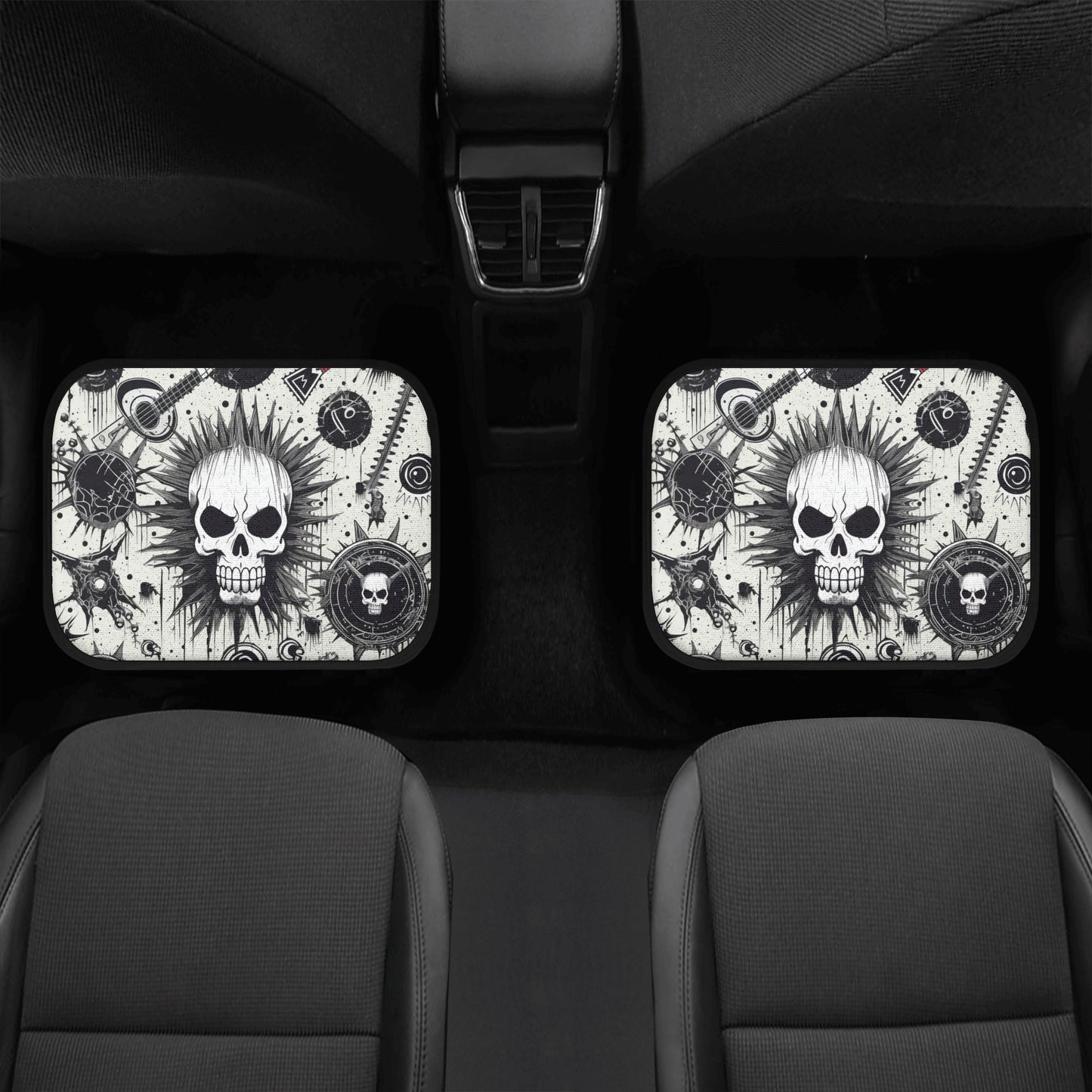 Punk Skull Car Floor Mats (Set of 4)