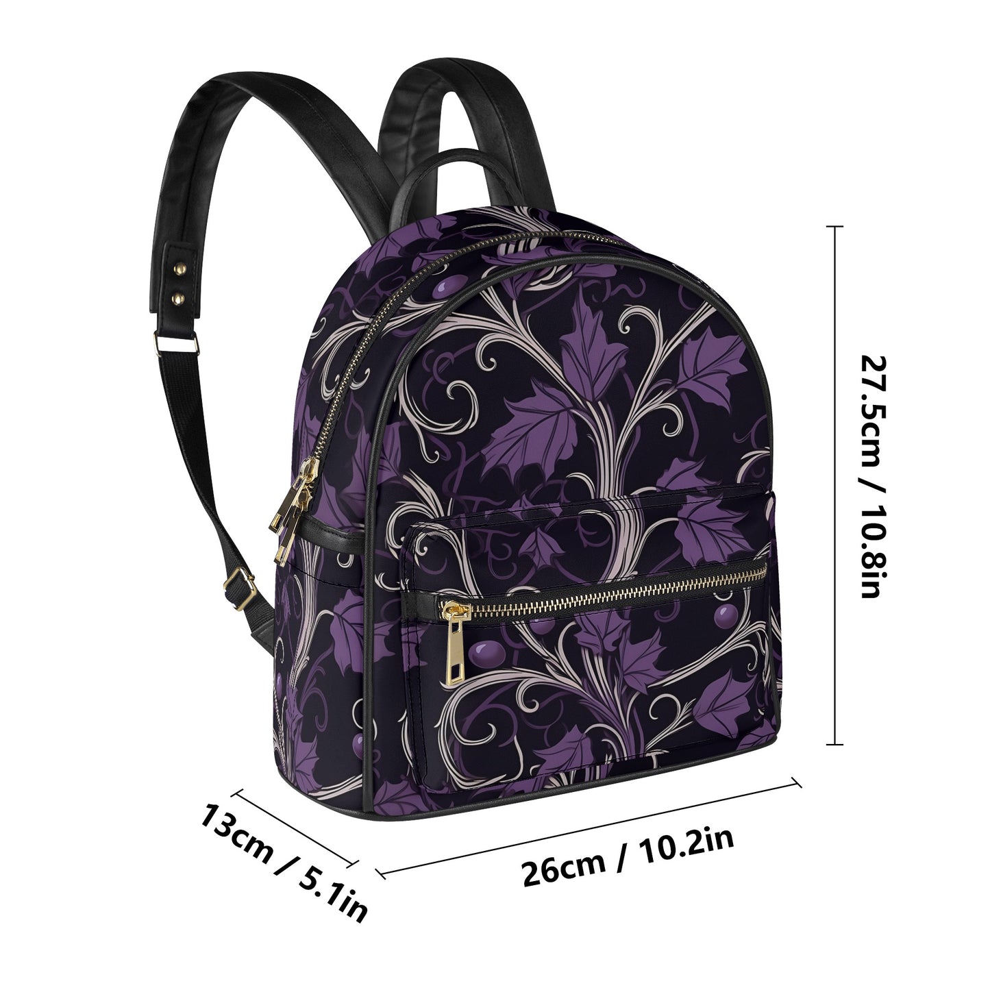 Gothic Purple Forest Casual Backpack