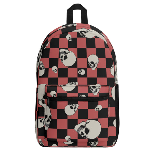 Skulls And Checkers Vintage Style Backpack