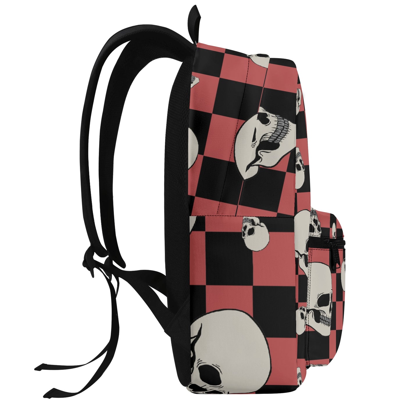 Skulls And Checkers Vintage Style Backpack