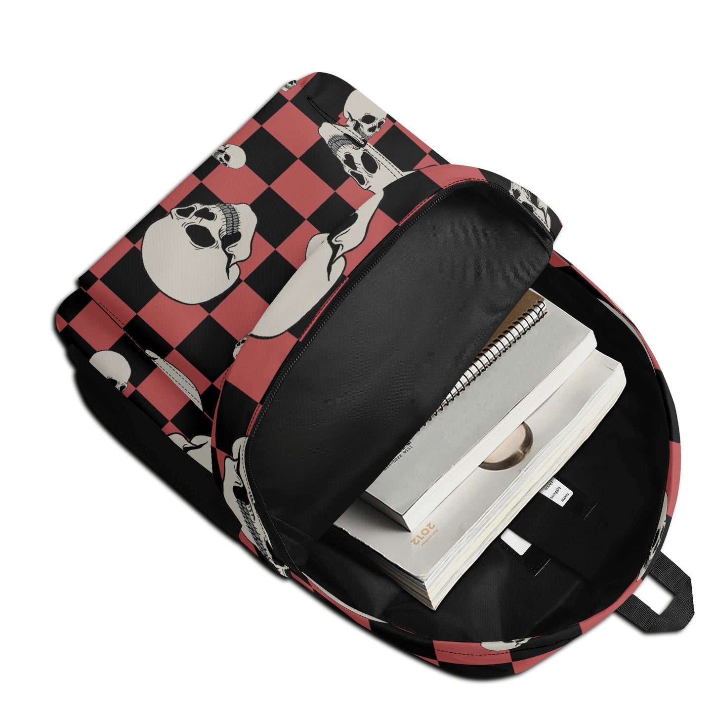 Skulls And Checkers Vintage Style Backpack